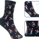 2 Pairs Golf Socks For MenFunny Golf Gifts For Men (Black)