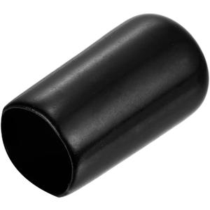 uxcell 25pcs Rubber End Caps 3/8"(10mm) ID Vinyl Round End Cap Cover Screw Thread Protectors Black