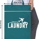 2 Pcs Large Travel Laundry Bag Washable Waterproof Wet Bag Dirty Clothes Bag Swimsuit Workout Bag for Gym Clothes Laundry Wet Clothes Swimming Pool Yoga College Dorm (Blue+Grey)
