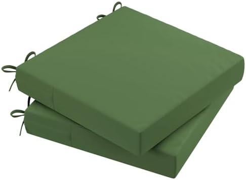 Amazon.com : AAAAAcessories Outdoor Seat Cushions for Chairs, Waterproof, Fade-Resistant Patio Furniture Replacement Cushions, 18" x 18" x 2", Set of 2, Dark Moss : Patio, Lawn & Garden