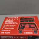 96-Piece 3/ 8" Drive Impact Socket Wrench and Bit Set, SAE 5/ 16”-3/ 4” & Metric 8-22mm, Cr-V Standard & Deep Sockets, Power Bits, Ratchet Handle, Universal Joint, Bit Holder, Adapters, Spark Plug Socket