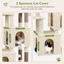 Globlazer Cat Tower for Indoor Cats, Heavy Duty Cat Trees for Large Cats Adult Big Cats Maine Coon Cat Tree Tower with Scratching Post, Extra Large Top Perch, Cat Condos, F61, Beige, 61inch