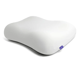 C CUSHION LAB Deep Sleep Pillow, Patented Ergonomic Contour Design for Side & Back Sleepers, Orthopedic Cervical Shape Gently Cradles Head & Provides Neck Support & Shoulder Pain Relief - Calm Grey