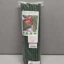 Fabulas Garden Stakes 16 Inch 30 Pack, Diy 4ft 5ft 6ft 7ft 8ft Tomato Stakes Plastic Coated Metal Plant Sticks Stakes Supports with 20 Connectors 15 Rotatable Clips for Indoor Outdoor Plants Vegetable