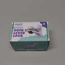 Door Lever Lock (2 Pack)  Prevents Toddlers from Opening Doors  Easy One-Hand Operation for Adults  Durable ABS with 3M Adhesive Backing  No Tools Needed for Install (White)