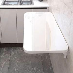 Wall Mounted Folding Table,floating desk for wall,folding wall desks for small spaces,hanging desk for Home Office Computer Workstation,Study Work Bench, Kitchen Dining (white, 23.6"15.7"(6040cm))