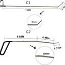 SOTRLO Paintless Dent Repair Rods Kit Hail Damage Repair Dent Removal Kit Dent Puller with Hammer and Tap Down