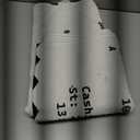 Receipt cover long white rug