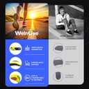 Welnove Running Insoles - Performance Arch Support Inserts for Men & Women, Help Reduce Fatigue, Prevent Injuries & Relieve Heel Pain. Extra Shock Absorption,Blue,S
