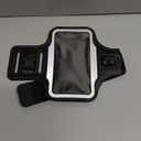 TRIBE Water Resistant Cell Phone Armband Case Running Holder for iPhone Pro Max Plus Mini SE (13/12/11/X/XS/XR/8/7/6/5) Galaxy S Ultra Plus Edge Note (21/20/10/9/8/7/6/5) Adjustable Strap & Key Pocket (Black)