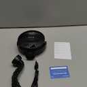 Gaiatop Mini Portable Stroller Fan, Battery Operated Small Clip on, Detachable 3 Speed Rechargeable, 360 Rotate Flexible Tripod Better Cooling for Car Seat Crib Treadmill Travel Black