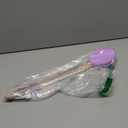 AmazerBath Lotion Applicator for Back, Feet, 4 Replaceable Pads with Long Handle, Back Sunscreen Applicator for Elderly, Women, Apply Cream Medicine Skin Cream Moisturizer Sunscreen Tanner, Purple