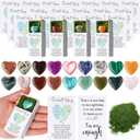 36 Sets Valentine Pocket Hug Token Bulk Heart Natural Stones Heart Emotional Support Inspirational Bulk Gifts Positive Cards Thank You Gifts for Employees Coworkers Teachers Students School