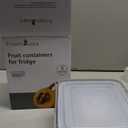 5 PCS Large Fruit Containers for Fridge - Leakproof Food Storage Containers with Removable Colander - Dishwasher & microwave safe Produce Containers Keep Fruits, Vegetables, Berry, Meat Fresh longer