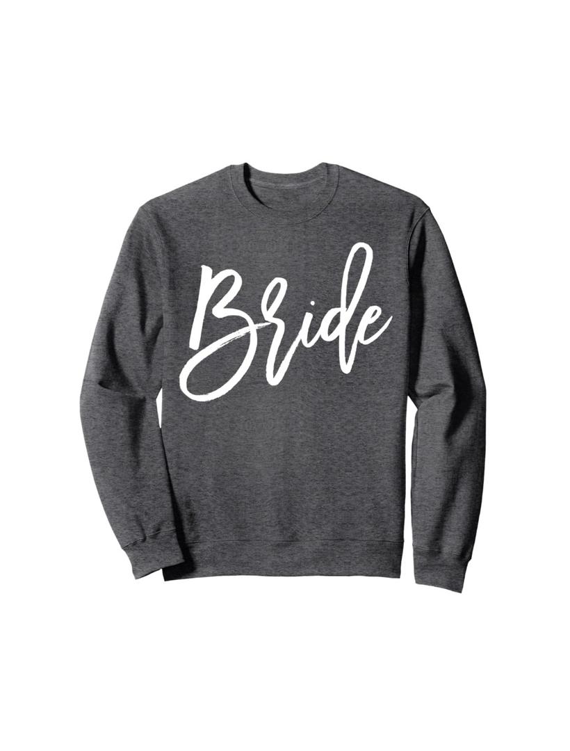 Bride Sweatshirt For Bachelorette Party Grey, S
