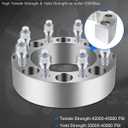 ECCPP 8x6.5 to 8x6.5 Wheel Spacers 2 inch 8 Lug 8x165.1mm to 8x165.1mm for Chevrolet Silverado 1500 HD 2001-2006| for GMC Sierra 2500 HD 2001-2010| for Chevy Silverado 3500 HD 2007-2010-2PCS