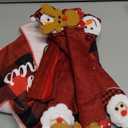 JOYIN 5 Pieces Christmas Fridge Handle Covers for Kitchen Refrigerator Microwave Oven Dishwasher Decoration Appliance, Xmas Santa Indoor Decor, Party Favor Supplies, Washable Holiday Door Dcor