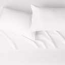 Amazon Basics Lightweight Super Soft, Wrinkle-Free, Breathable Microfiber 4 Piece Bed Sheet Set with 14-Inch Deep Pockets, Queen, Cream, Solid