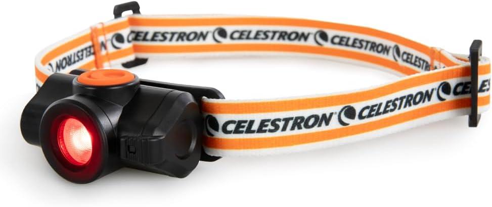 Celestron  Night Vision Headlamp  Multiple Light Modes  Includes SOS Setting  Ideal for Astronomy and Camping  100 Hours of Usage  45 Adjustable Angle