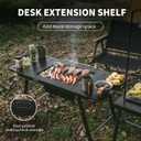 Naturehike Portable IGT Table with Charcoal Grill, Folding Camping Table and BBQ Grill with Desk Extension & Lantern Stand, Perfect for Outdoor Barbecue Camping Cooking Travel Picnic