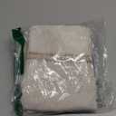 2 Pack Cotton Linen Valance for Windows with Burlap Lace Trim Rustic Farmhouse 12 inch Kitchen Valance Rod Pocket Neutral Short Curtain Topper Window Treatment