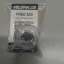 Milspin CNC Milled 3D Engraved Slide Back Plate Compatible with Glock Gen 1-5 I 3 Dimensional I Made in USA (3D Great Seal, Blacked Out, Models G17-G41, G45)