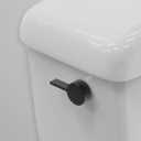 RAVINE Premium Modern Luxury Universal Toilet Handle Replacement, Majestic Collection. Toilet Lever Replacement, Easy Install (Black, Side Mount)