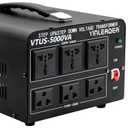 Yinleader 5000W Voltage Converter Transformer Step Up 110V-120V to220V-240V or Step Down 220V to 110V AC Power Converter w/US Standard Power Cord,Circuit Breaker Protection