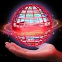 Flying Orb Ball 2025 Upgraded Cosmic Globe Hand Controlled Hover Balls for Boys Girls Adults, Cool Toys Gift for Father's Day Halloween Christmas Birthday Indoor Outdoor Games (Red)
