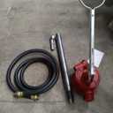 Fill-Rite FR152 Piston Hand Pump with Hose & Nozzle Spout, Red