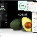Cosori Smart Food Kitchen Scale with Nutritional Calculator, Free App for AI Scan, Calorie & Macro Tracking, Food Preload, On-Screen Nutrient Info, Personal Goals, Rechargeable, 11 lb / 5 kg (Black)