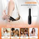 Cordless Hair Straightener, Portable Flat Iron for Travel, 2 in 1 Hair Styling Tools for straightening and Curling, Lightweight on-The-go, 4500 mAh Battery, Fast USB-C Charging (Black)