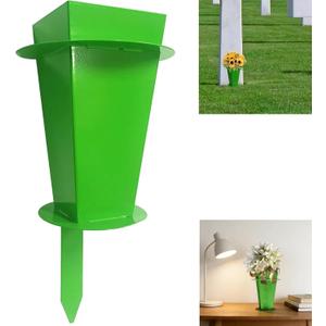Cemetery Vases for Grave with Spikes Cemetery Flower Holder for Cemetery Grave Flower Holder Cemetery Metal Vases for Flowers Decorations for Grave