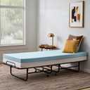 Linenspa Memory Foam Mattress Topper, Small Twin Size - 3 Inch Gel Infused Memory Foam - Plush Feel - Cooling and Pressure Relieving - CertiPUR Certified (Cot)