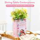 3D Puzzle Vase for Adults Kids, 120 Pcs Puzzle Book Vase for Flowers, Arts and Crafts for Kids 4-6, Adults, Girls, Cute Unique Vases for Book Shelf Decor, Books Lover Gifts(Little Women)