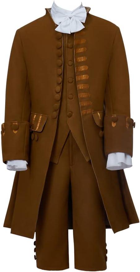 Men's Victorian Costume Rococo Costume Suit Prince Cosplay Regency Costume for Halloween XXL