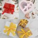 2 x TONIFUL 1 1/2 Inch x 50yd White Satin Ribbon Solid Fabric Ribbon for Gift Wrapping, Floral Bouquets, Bows and Craft Making, Christmas Valentines Birthday Wedding and Party Decoration