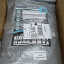 Heavy Duty Tarp 12x16 Feet, 14 Mil Waterproof Poly Tarps Cover UV Resistant, Rip & Tear Proof with Metal Grommets Every 20 Inches Silver Tarp