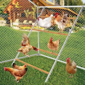 Chicken Perch Bars,Large Chicken Roosting Bars,Cock Toy and Coop Accessory Perfect for Backyard Poultry,Hen Perch for Coop, Farm Chick Ladder,Easy Installation 55.1' L x 40.1' W