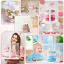 2 Pack Clear Cake Boxes 10x10x9 in, Transparent Cake Carrier Box with Lid, Tall Cake Packaging Box with Ribbon, Clear