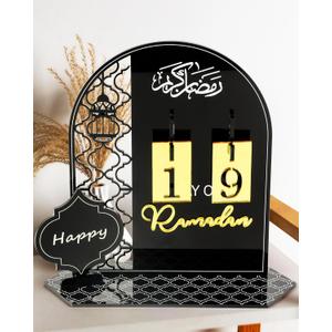 OLEEK Ramadan countdown calendar - Ramadan decorations for home 2026 - Ramdan calendar for kids - ramadan decoration - Ramadan table decor - ramadan calendar countdown -