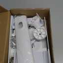 FDM Universal Speaker Wall Mount One Pair of Side Clamping Bookshelf Speaker Mount Bracket with Swivel and Tilt for Sound Speakers (White)