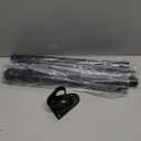 5 FT House Flag Pole Kit, 1" Spinning Thicken Stainless Steel Metal Flagpoles for Outside House Porch Post Wall Mount with 2-Position Flagpole Holder Bracket & 360 Flag Ring for 3x5 Flag(5 FT, Black)