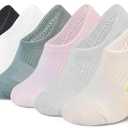 Marchare Women No Show Socks Low Cut Invisible Cushioned Socks Ankle Athletic Socks For Women With Grips, 8-11