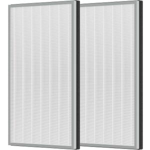 2 Pack Upgraded 3-in-1 Carbon HEPA HE601 Replacement Filter for Shark Air Cleaner Purifier 6 (HE601 & HE602) Part # HE6FKPET