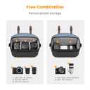 K&F CONCEPT Sling Camera Bag, Shoulder Bag with Rain Cover, Photography Camera Bag Compatible with DSLR/SLR Canon/Nikon/Sony, KF13.133 - Black