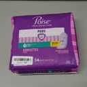Poise Incontinence & Postpartum Pads for Bladder Leaks, 3 Drop Light Absorbency, Regular Length, 54 Count