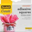 Scotch Adhesive Squares, Permanent Double-Sided Tape Squares for Crafting, Art, Gift Wrapping and More, .45 in x .45in., 1-Pack, 1000 Total