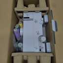 Dechow Sewing Machine for Beginners, Electric Mini Portable, 14 Built-in Stitches with Reverse Sewing, 2 Speeds Double Thread with Foot Pedal, Storage Bag, Cotton Fabric and Threads- Extension Table