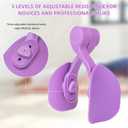 Thigh Exerciser with 3 Levels Resistance Adjustable,Thigh Workout Equipment,Kegel Exercise,Inner Thigh Exerciser,Thigh Slimmer,Thigh & Hip Strengtheners,Purple